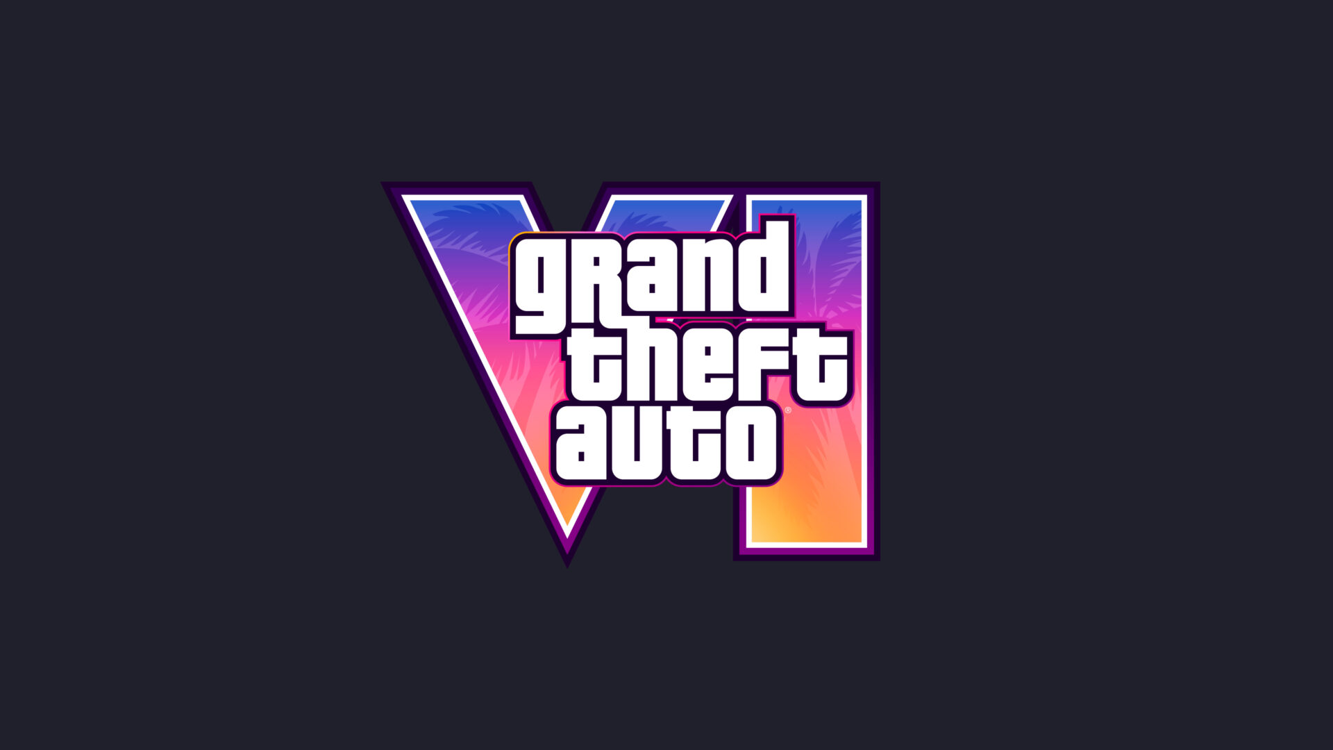 濃紺の背景に表示されたGrand Theft Auto VI公式ロゴ