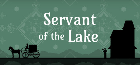 馬車とヴァンダーブーム邸を描いたServant of the Lake公式タイトル画像