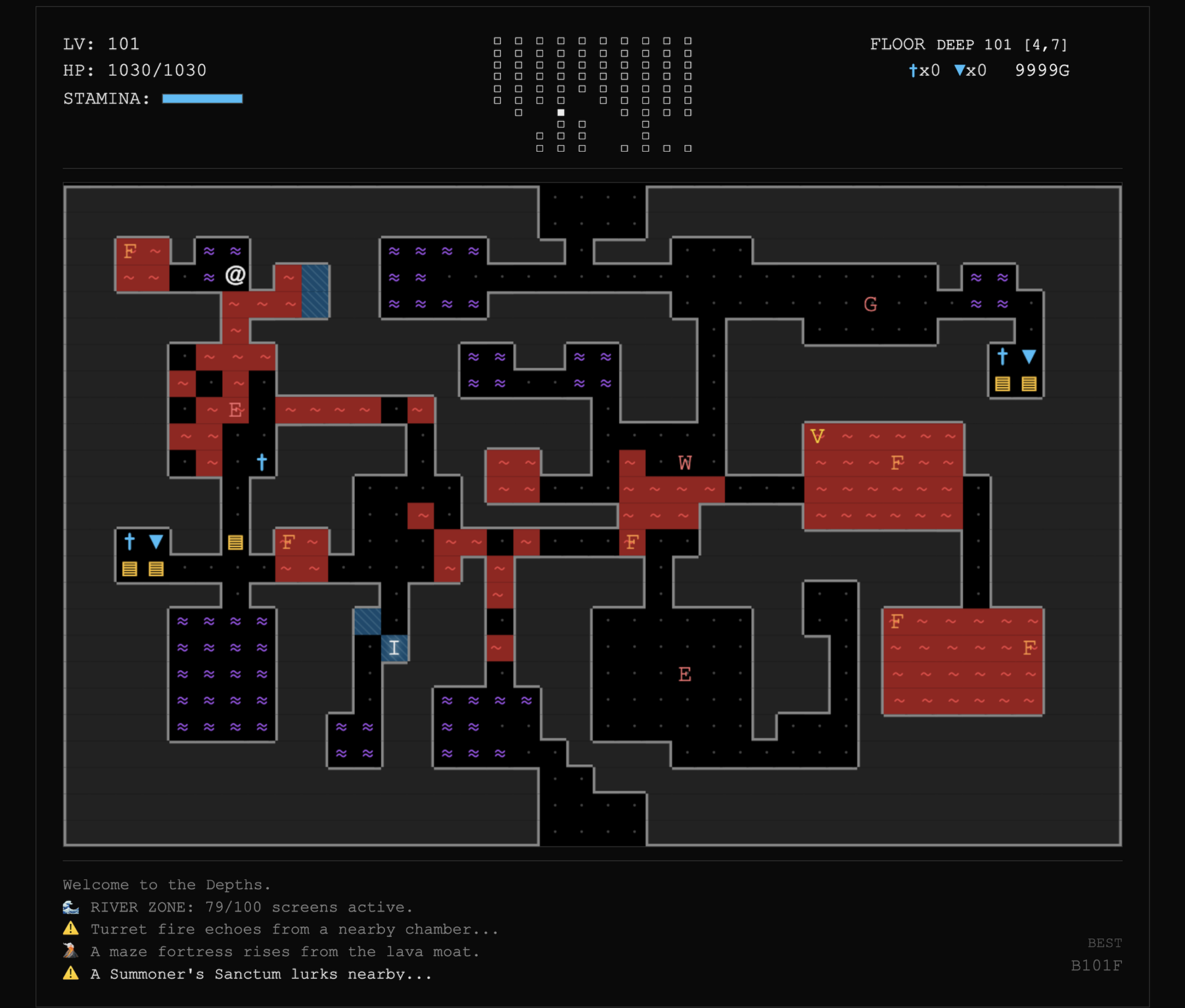 『Minimal Rogue』100階以降の深層フロア