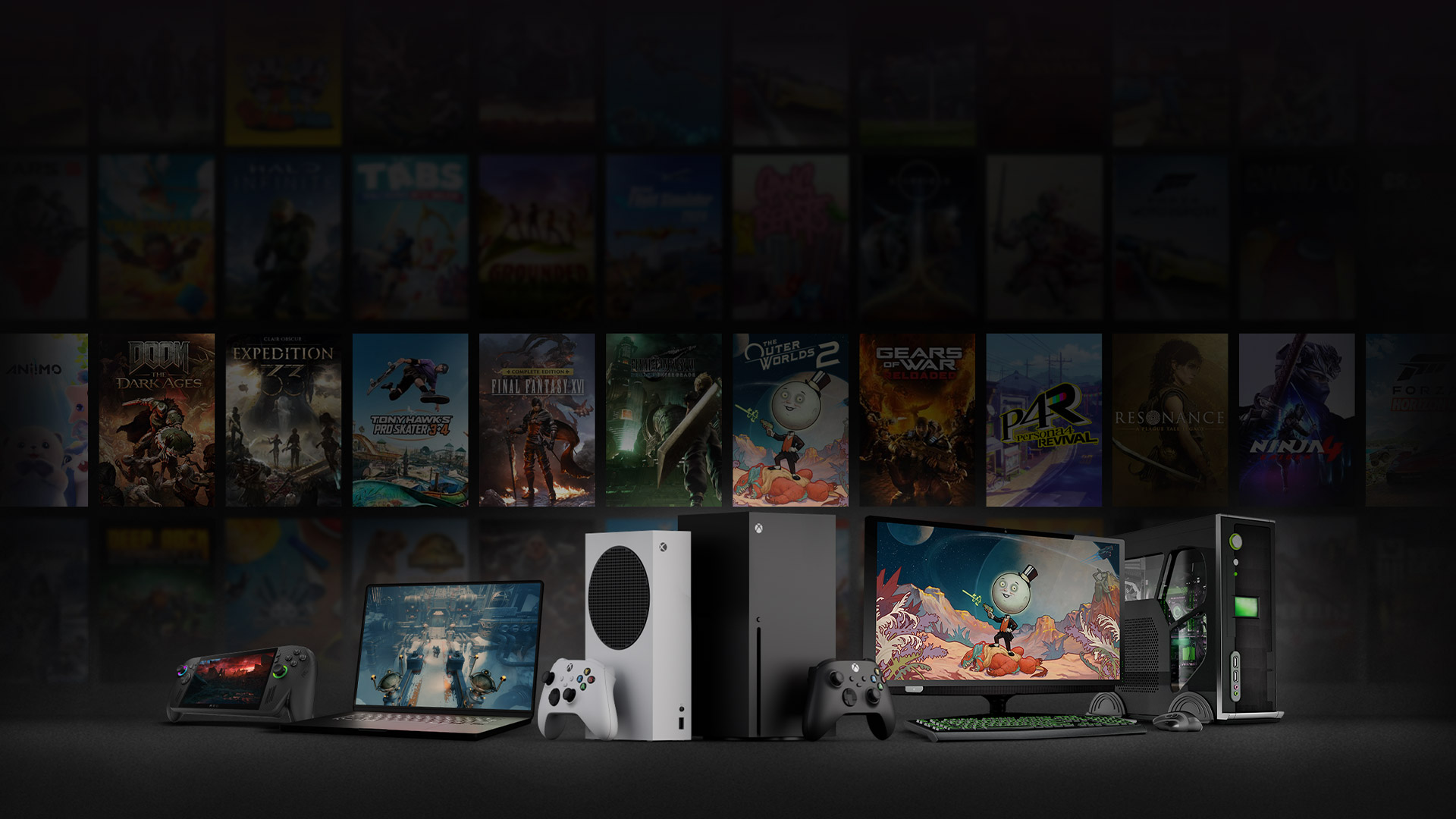 Xbox Play Anywhere対応ゲームを複数の端末で遊ぶ公式ビジュアル