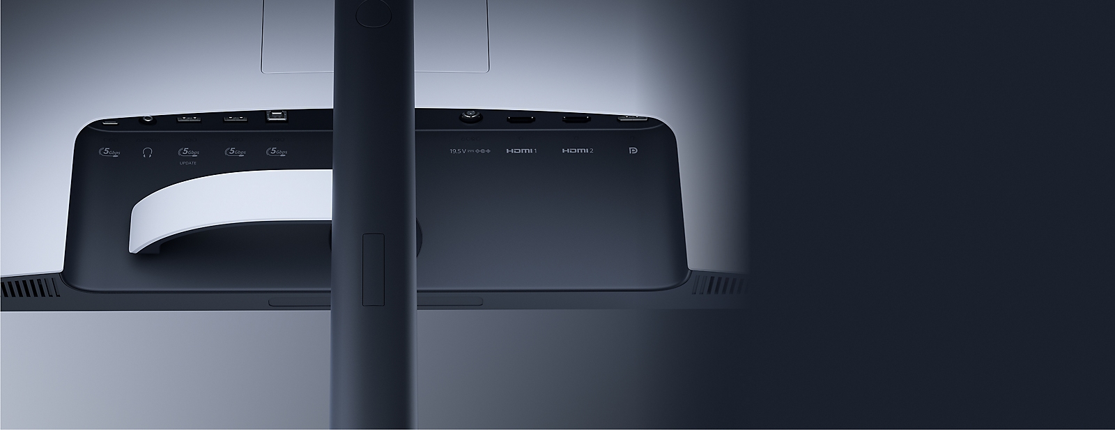 PlayStation公式27インチゲーミングモニターの背面