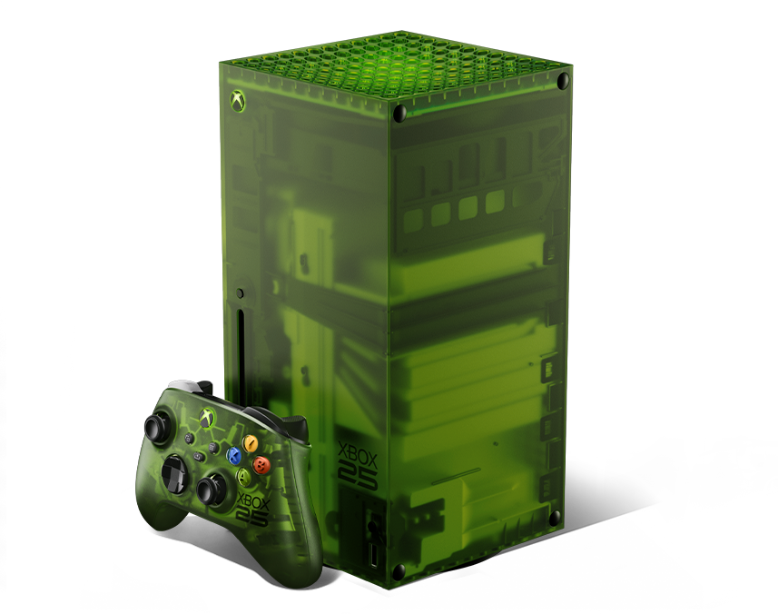 Xbox Series Xのディスクドライブ搭載本体とコントローラー