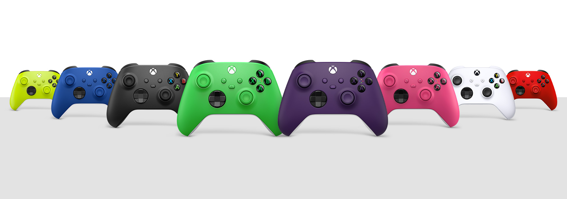 Xbox ワイヤレス コントローラーの各カラーの公式製品画像