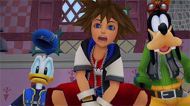 KINGDOM HEARTS Collection ［I～III］：ソラとドナルド、グーフィーの場面