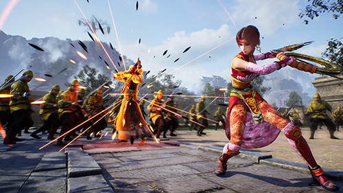 真・三國無双2 with 猛将伝 Remastered:多数の敵と武将が戦う画面