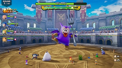 ドラゴンクエスト モンスターズ4 枯れ木の国のビアンカ・フローラ:モンスター同士の戦闘画面