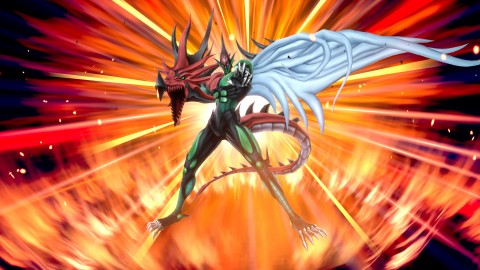 遊戯王 TAG FORCE GX：カードのモンスターを描く作品内演出画像