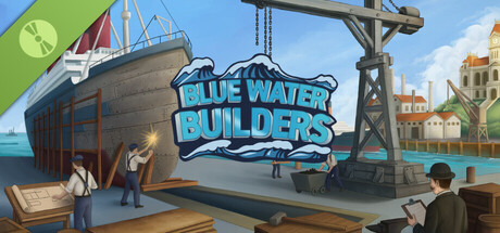 『Blue Water Builders Demo』のSteamストアページのヘッダー画像