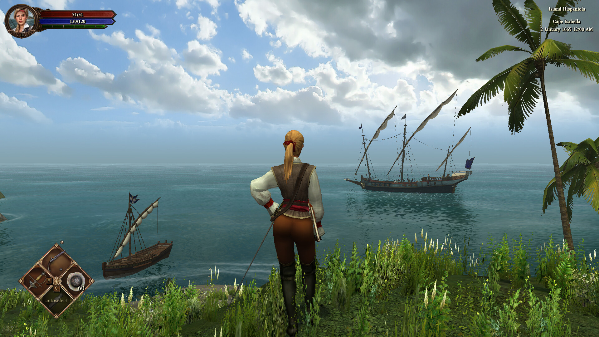 『Caribbean Legend: Age of Pirates』のゲーム画面